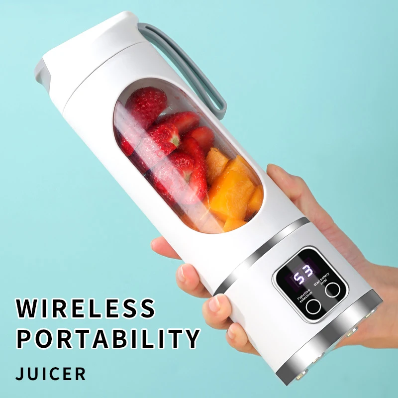 Renewable Energy Game - 10 Blades Portable Fruit Juicer 450ml
