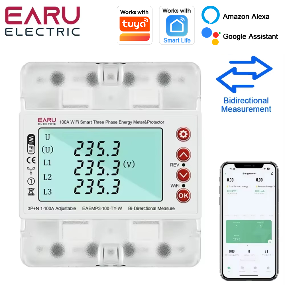 Three Phase AC380V Tuya WiFi S - огляд і ціна Ac Surge Protector