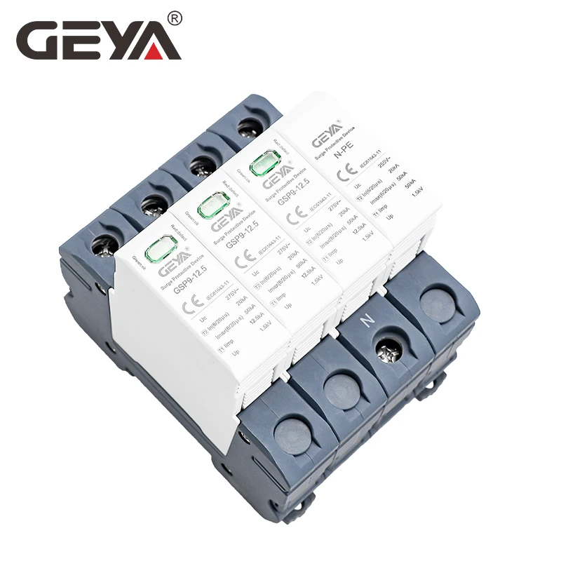 GEYA GSP9 12.5KA T1+T2 SPD 4P  - огляд і ціна Ac Surge Protector