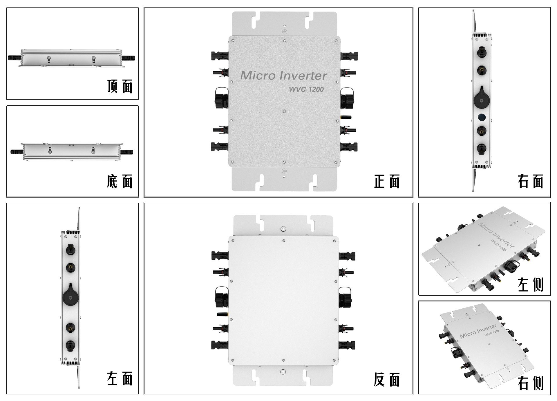 WIFI IoT WVC Solar PV Smart Mi - огляд і ціна Grid Tie Micro Inverter