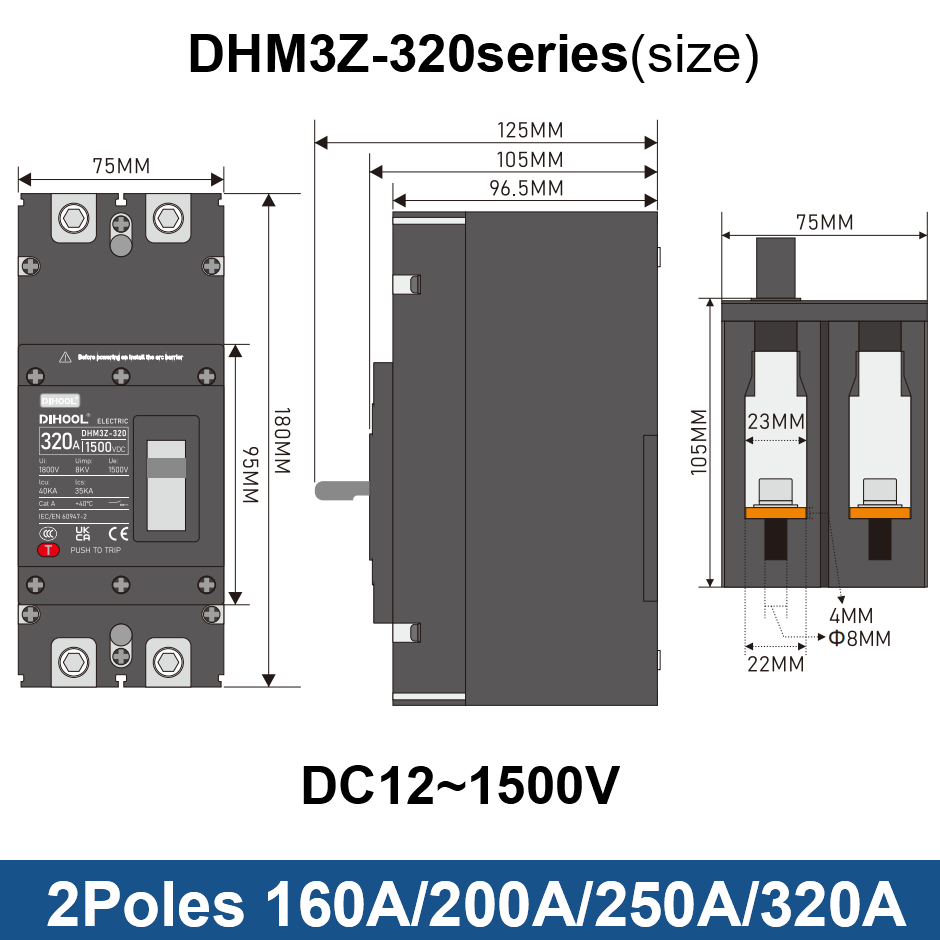 DC MCCB Molded Case Circuit Br - огляд і ціна Ac Surge Protector