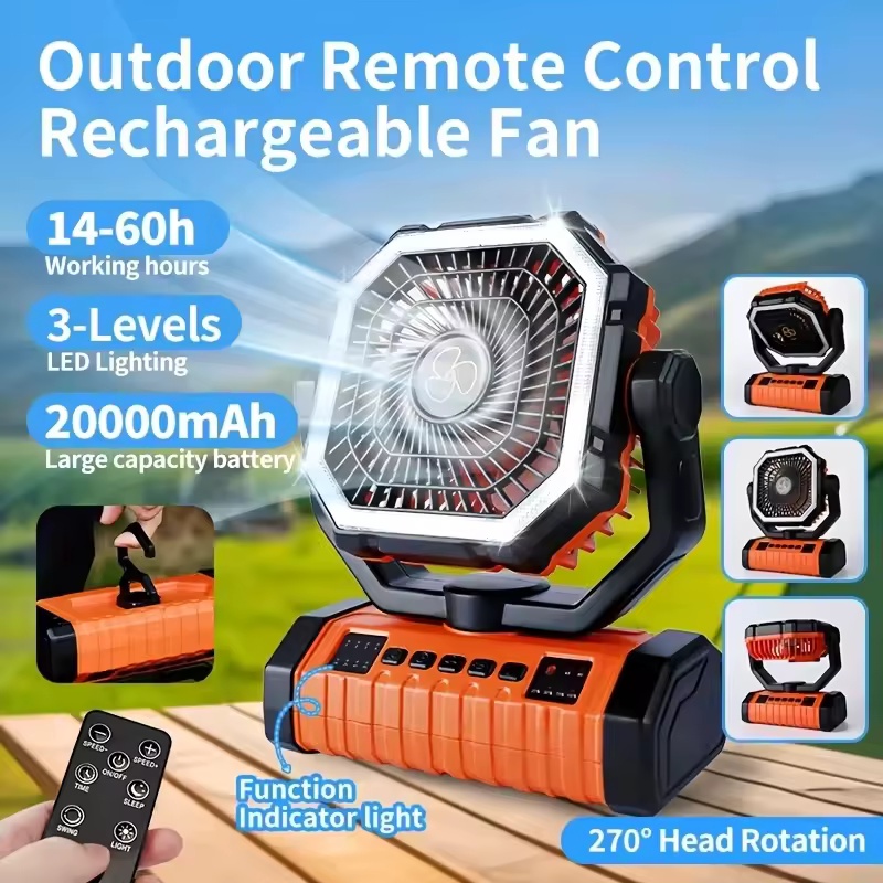 20000mAh Camping Fan with LED  - огляд і ціна Renewable Energy Game