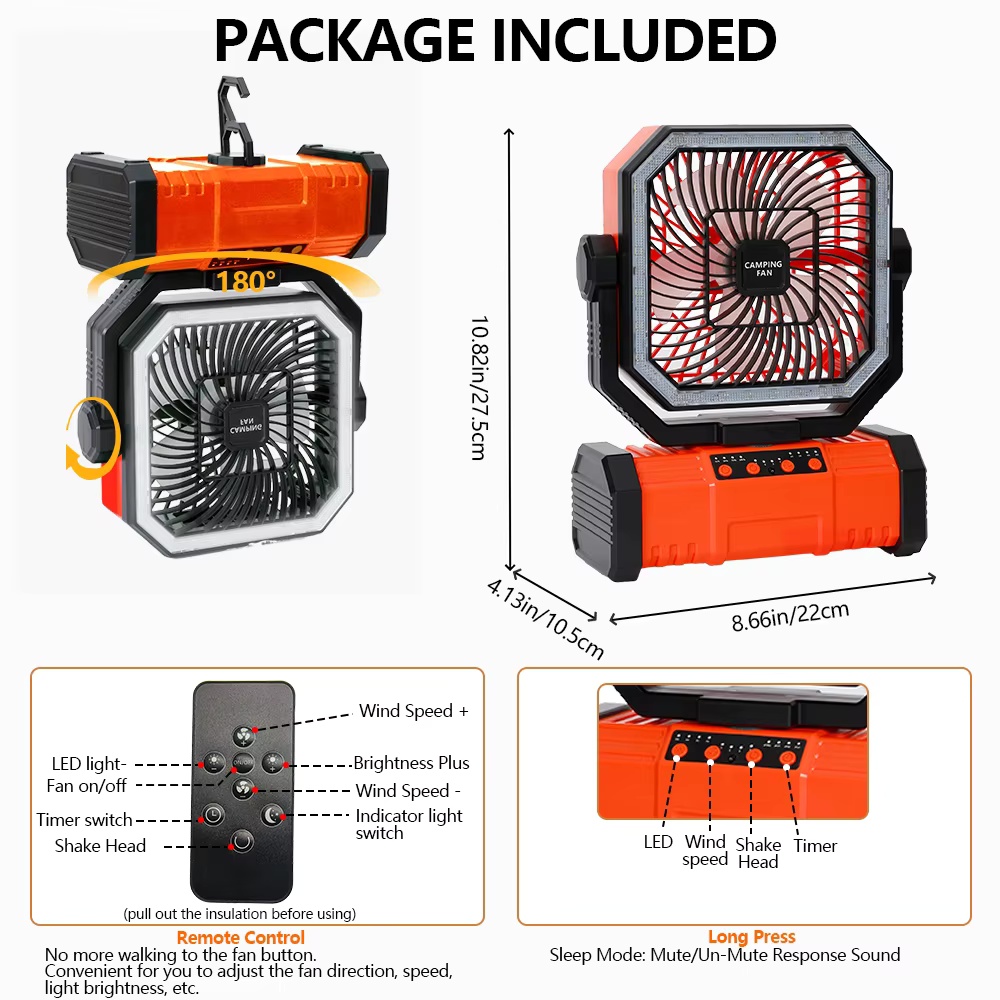 20000mAh Camping Fan with LED  - огляд і ціна Renewable Energy Game