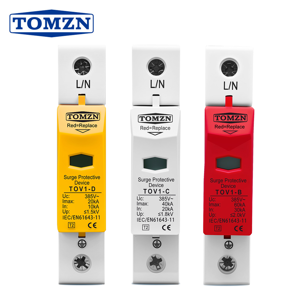 TOMZN AC SPD 1P 20KA 40KA 60KA - огляд і ціна Ac Surge Protector