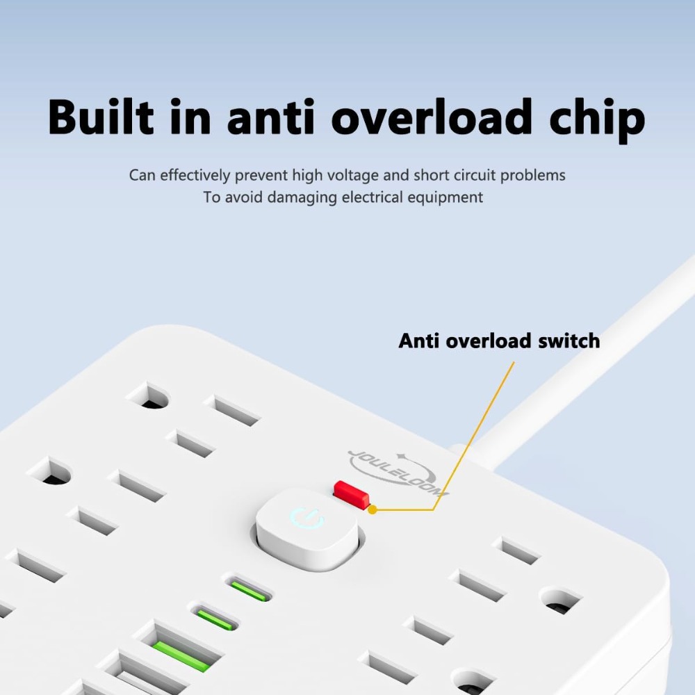 15 FT Flat Plug Surge Protecto - огляд і ціна Ac Surge Protector